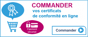 Commander vos certificats de conformité en ligne - Paiement sécurisé